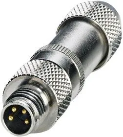 1506914, Разъем Кабеля, экранированный, IP67, M8, Male, 4 Positions, Штырь для Пайки