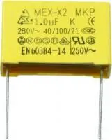 1UF 280VAC, 1мкф х 280в 10% Class X2 конденсатор полипропиленовый помехоподавляющий 31.4x10.8x19.5