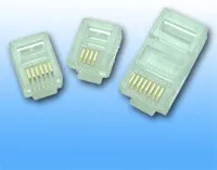 HYC-G1645, Вилка телефонная TP6P4C (RJ14), Gold 50U