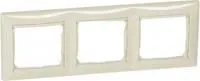 Рамка 3-м Valena горизонт. сл. кость Leg 774353