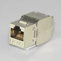 HYC-K28F13, Розетка Keystone 8P8C (RJ-45) CAT.5e, экранированная (TOOL FREE & PUNCH DOWN)