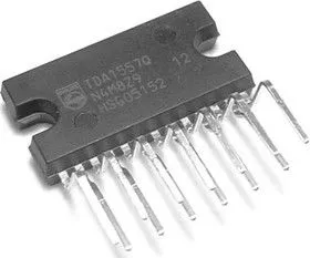 TDA1557Q/N2.112, Мостовой стереоусилитель 2 х 22Вт с защитой внешней нагрузки, [HZIP-13]