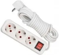 Удлинитель 3х5м с заземл. 16А IP20 с выкл. Lezard 720-0305-302