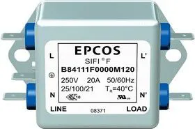 B84111F B120, 2-LEITER EMV-FILTER 20A 250V