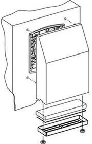 Решетка выпускная 125х125 цвет RAL7035 SchE NSYCAG125LPF