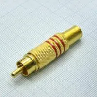 RCA Gold штырь с хв. RG6, Тюльпан