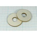 Ультразвуковой излучатель из пьезокерамики, форма кольцо, размер 50xd17x5мм; пэу 50xd17x5,0кольцо 35,25кГц\PZT8\VOISE