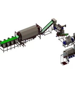 Линия вторичной переработки полигонной ПЭТ-бутылки (600кг/ч)