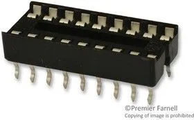 4818-3004-CP, DIP SOCKET, 18 POSITION, THROUGH HOLE