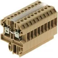 0322860000, TERMINAL BLOCK, DIN RAIL, 2POS, 10AWG