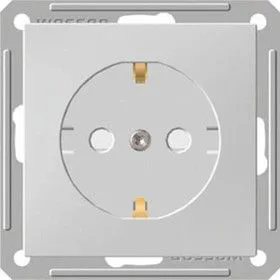 Механизм розетки 1-м СП W59 16А защ. шторки с заземл. бел. SchE RS16-152-1-86