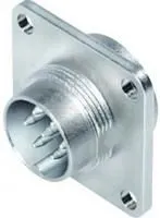 09-0111-300-04, Круглый разъем, 423/723/425 Series, Штекер с Фланцем, 4 контакт(-ов), Контакт под Пайку, С Резьбой