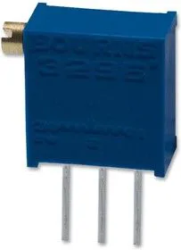 3296X-1-254LF, Подстроечный потенциометр, 250 кОм, 25 виток(-ков), Сквозное Отверстие, Серия Trimpot 3296, 500 мВт