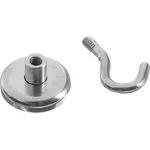 Магнит неодимовый с крючком для авто, d 32 мм, сцепление 17 кг 4790151