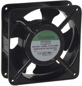 DP200A/2123XBT.GN, Вентилятор 220В, 120х120х38мм, подшипник качения, 2850 об/мин.