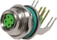 21420000019, SENSOR CONN, RCPT, M8, 4POS, PANEL