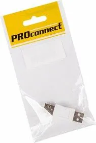 18-1170-9, Переходник USB , штекер USB-A - штекер USB-А, 1 шт., пакет БОПП