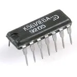 К561ЛЕ6А (91-99г), 2 логических элемента "4ИЛИ-НЕ"