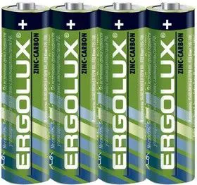 Элемент питания солевой R 6 SR4 R6SR4 1.5В (уп.4шт) Ergolux 12441