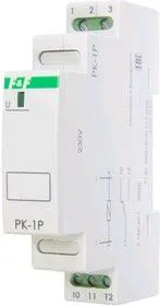 Реле промежуточное PK-1P/Un (монтаж на DIN-рейке 35мм 24В AC/DC 16А 1P IP20) F&F EA06.001.003
