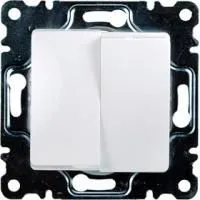 30001003 ВЫКЛЮЧАТЕЛЬ СКРЫТ.УСТ.2 КЛ. (БЕЛ.) Б/РАМКИ