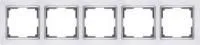 WL03-Frame-05-white /Рамка на 5 постов (белый)