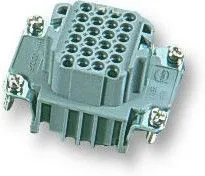 0916 108 3101, Разъем для тяжелых условий, 108+PE, меньше контактов, Серия Han DD, Insert, 108 Contacts, 24B