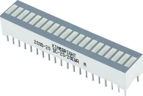 DC-20/20EWA, Шкала линейная 20 сегм. красная 9мКд (OBSOLETE)