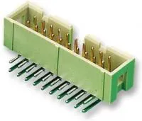 09 18 520 6323, Разъем типа провод-плата, угловой, 2.54 мм, 20 контакт(-ов), Штыревой Разъем, Серия SEK 18