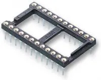 2227MC-28-03-F1, ИС и гнездо компонента, 28 контакт(-ов), DIP, 2.54 мм, Серия 2227MC, 7.62 мм, Фосфористая Бронза