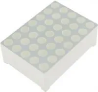 TC07-11SURKWA, Светодиодный Матричный Дисплей, Красный, 1.95 В, 90 мкд, 5 x 7, 12.7мм x 17.8мм, 650 нм