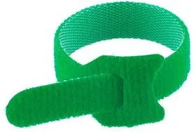 07-7153, Хомут-липучка многоразовый 150х12 мм, зеленый (упак. 12 шт.)