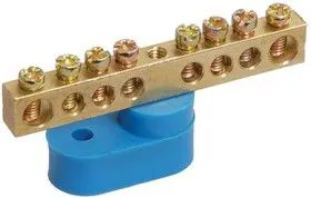 Шина нулевая ШНИ-6х9-4-У1-С на одном угловом изоляторе ИЭК YNN10-69-4C1-K07