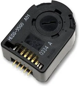 HEDS-5500#A02, Инкрементный оптический энкодер, серия HEDS-5500, 2 канала, 500 CPR, 3мм диаметр стержня