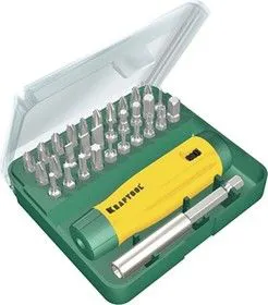 26142-H32, Набор Отвертка реверсивная с битами и адаптером, Cr-V, 32 предмета