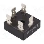 DB15-08, Трехфазный диодный мост, 15А, Выв коннекторы 6,3x0,8мм