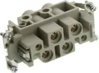 09380062711, Разъем для тяжелых условий, Han Com Series, Insert, 4 Contacts, 16B, Гнездо, Винтовое Гнездо
