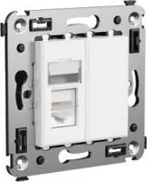 Розетка 1-м RJ-45 СП кат.5e Avanti Белое облако DKC 4400463