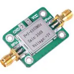 Отладочная плата широкополосного усилителя мощности 5-6000 МГц (Ку 20 дБ) на основе ШПУ SBB5089Z