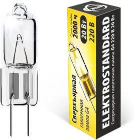 BХ101 / Лампа галогенная G4 220V20W сверхъяркая