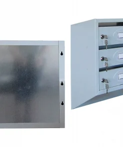 Почтовый ящик 3-секционный с задней стенкой и шильдиками секционный, ЯПСШ-3