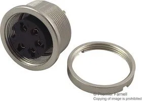 KFV 50/6, Разъем DIN Аудио / Видео, 5 контакт(-ов), Гнездо, Монтаж в Панель, Пайка