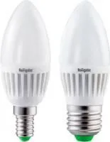 NLL-C37-7-230-2.7K-E27-FR (94 493), Лампа светодиодная свеча 7Вт,220В,матовая (теплый)