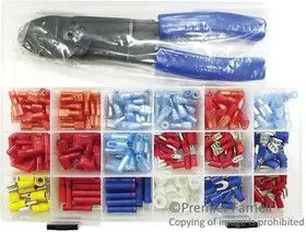 MCK19, TERMINAL KIT, 262PC, CRIMP TOOL