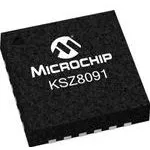 KSZ8091RNACA-TR, PHY 1-CH 10Mbps/100Mbps 3.3V 24-Pin VQFN EP T/R