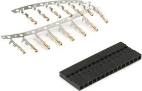 BLS-15 (DS1071 - 1x15), Гнездо на кабель 1х15 с контактами 2.54мм