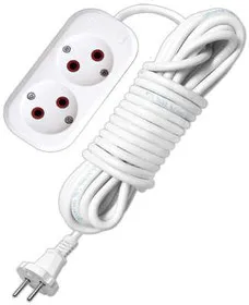 Удлинитель 2х10м без заземл. 6А IP20 У6-011М ПВС 2х0.75 UNIVersal 011М-10