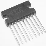 TDA8351/N6.112, Микросхема кадровой развертки, ТВ, [SIL-9P]