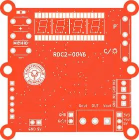 Печатная плата RDC2-0046, Печатная плата с разводкой, FR4 57,2х57,2мм (1.5мм, 18мкм)