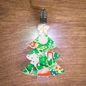 501-096, Фигурка подвесная Елочка RGB 9*6 см
